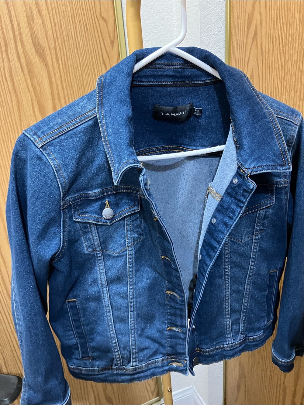 Tahari Indigo Blue Denim Jacket